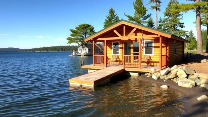 Hyra stuga vid vattnet för din sommarvistelse