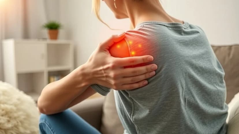 Ont i vänster axel strålar ut i armen