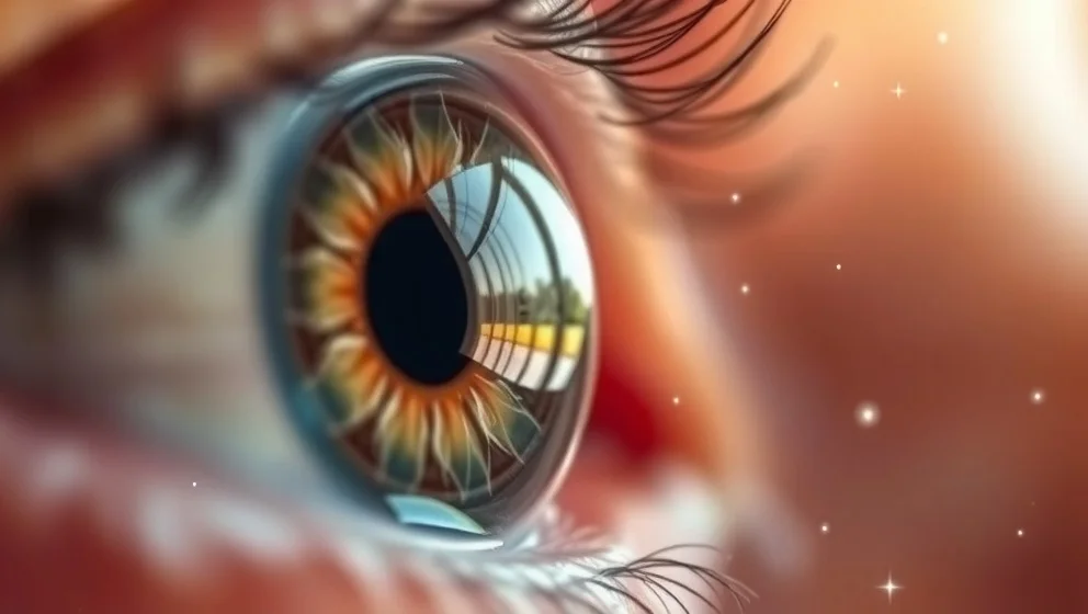 Vad är flimmer i ögats ytterkant